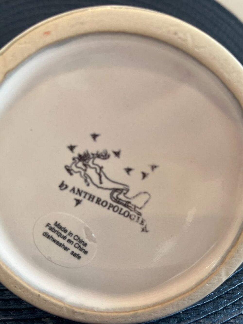 Anthropologie Snowcap Holiday Monogram T Mug - Picture 5 of 6
